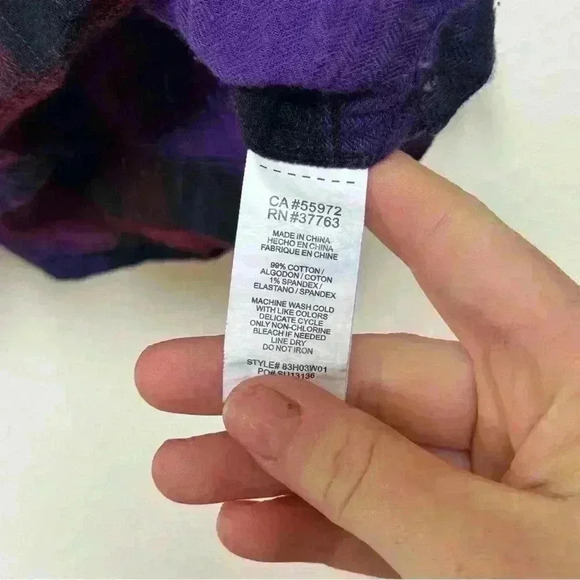 C&C California plaid cotton button up - Picture 7 of 7